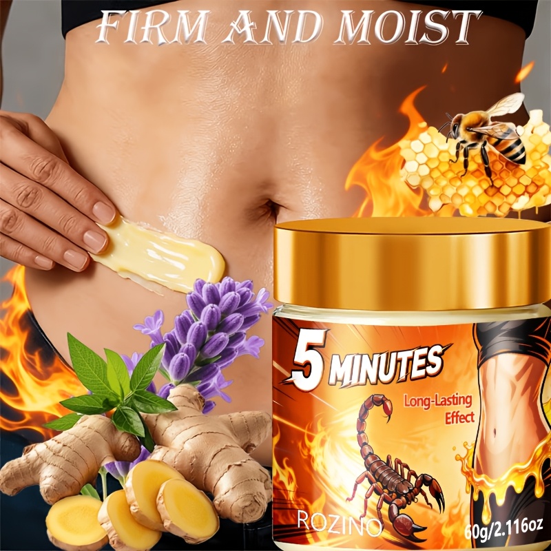 60g 3-Second Instant Firming Body Cream, Provides Instant Lifting and Tightening, Tones the Abdomen, Formulated with Natural Ingredients, Hypoallergenic, Deeply Moisturizes and Hydrates, Addresses Various Issues Such as Sagging Skin - Image 10