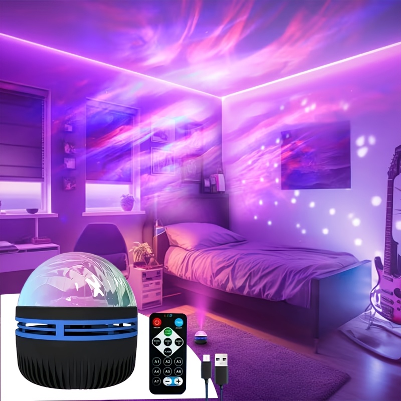 The Polaris Projector with a RemoteControl Features a Minimalist Design,Powered by USB, And Is Suitable ForCreating a Relaxing Atmosphere InOffices Or Homes with Its -Purple LEDLight. It Makes an Excellent Gift ForNational Day, Labor Day. - Image 5