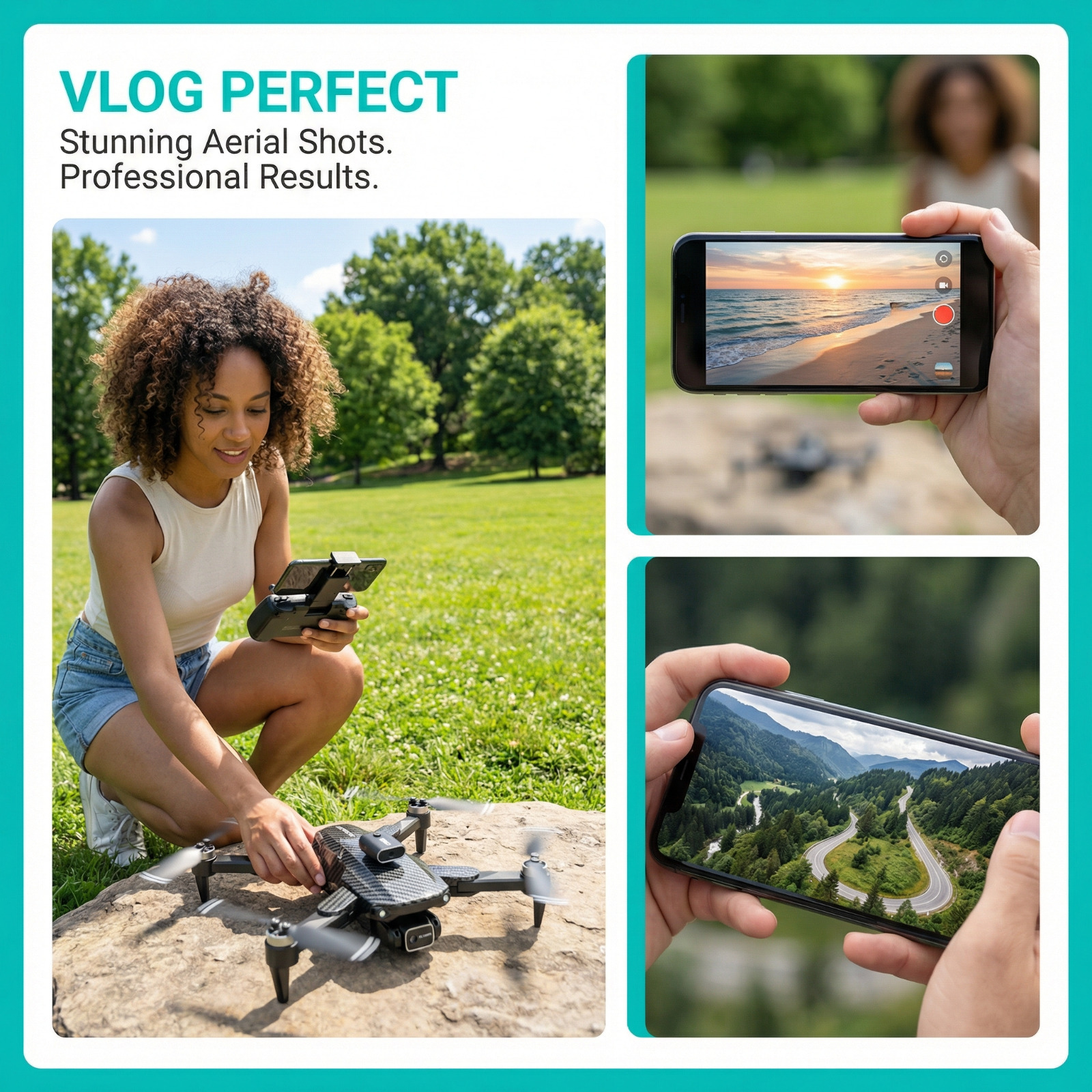 High-Performance Drone - 1080P HD Dual Lenses, Dual Batteries, Optical Flow Positioning, One-Key Takeoff, Automatic Hovering, Strong Wind Resistance, Intelligent Obstacle Avoidance, Designed Specifically for Outdoor Aerial Photography - Image 9
