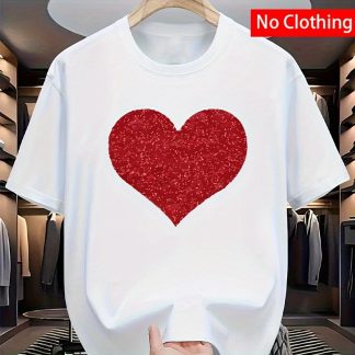 A Valentine's Day Shape Transfer Ironing Patch, Designed for DIY Clothing Such as T-shirts, Jeans and Backpack Decoration, Washable Patch Stickers.