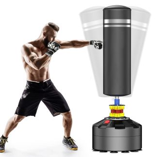 Adult Freestanding Boxing Bag Heavy Duty Punching Bag Stand with Suction Cup Base