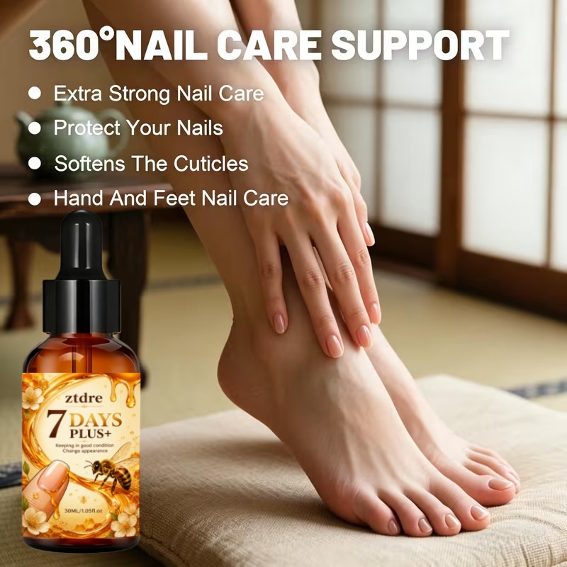 Super Strength 95% Bee Venom Intensive Toenail Liquid, Infused with Bee Venom and Ginger Extract, Provides 24-hour Continuous Care, Specially Designed for Thickened, Unevenly Colored, and Damaged Nails - Image 7