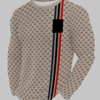 Men'S Fashion Trend Round Neck Long Sleeve T-Shirt Digital Printing Pattern Top Casual Versatile Base Layer