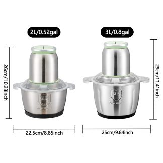Meat Grinder Food Processor Household Mixer Stainless Steel Fully Automatic Meat Grinder Meat Grinder Multi-Function Food Processor Can Beat Eggs, Cut Vegetables, Knead Dough, Grind Meat, Etc