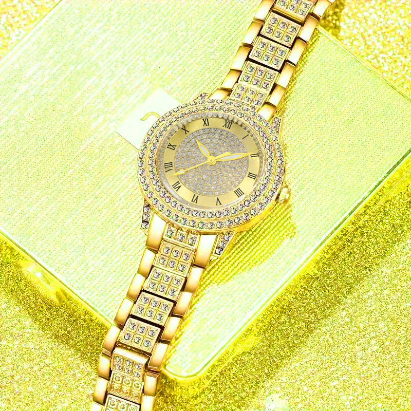 1 MSCXDK Luxury Design Fashionable and Exquisite Pointer Quartz Watch + 5pcs of Jewelry, Perfect for Wedding Celebrations, Gifts, Companies, Annual Meetings, Employee Gifts, Daily and Formal Occasions, Birthday Gifts, Holiday Party Gifts - Image 4