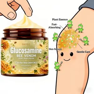 Powerful Bee Venom Joint Skin Care Cream, Rich in Glucosamine, Absorbs Quickly in 3 Minutes, Suitable for Joint Skin on Hands, Neck, Knees, Etc. Provides 72-hour Moisturizing and Nourishing Effect, Gentle and Non-greasy, a Great Family Gift