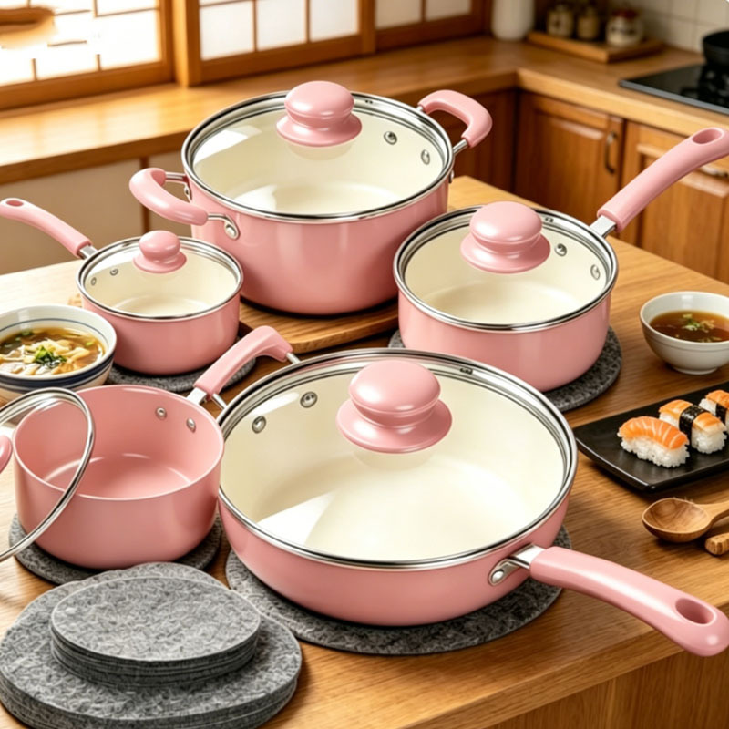 Upgraded 9pcs Heat-Resistant Set, 3 Size Combinations, Non-Slip, Heat-Resistant, Scratch-Proof Kitchen Essential, Stackable for Easy Storage, Specialized Protective Pads for Non-Stick Cookware, Cookware Additions