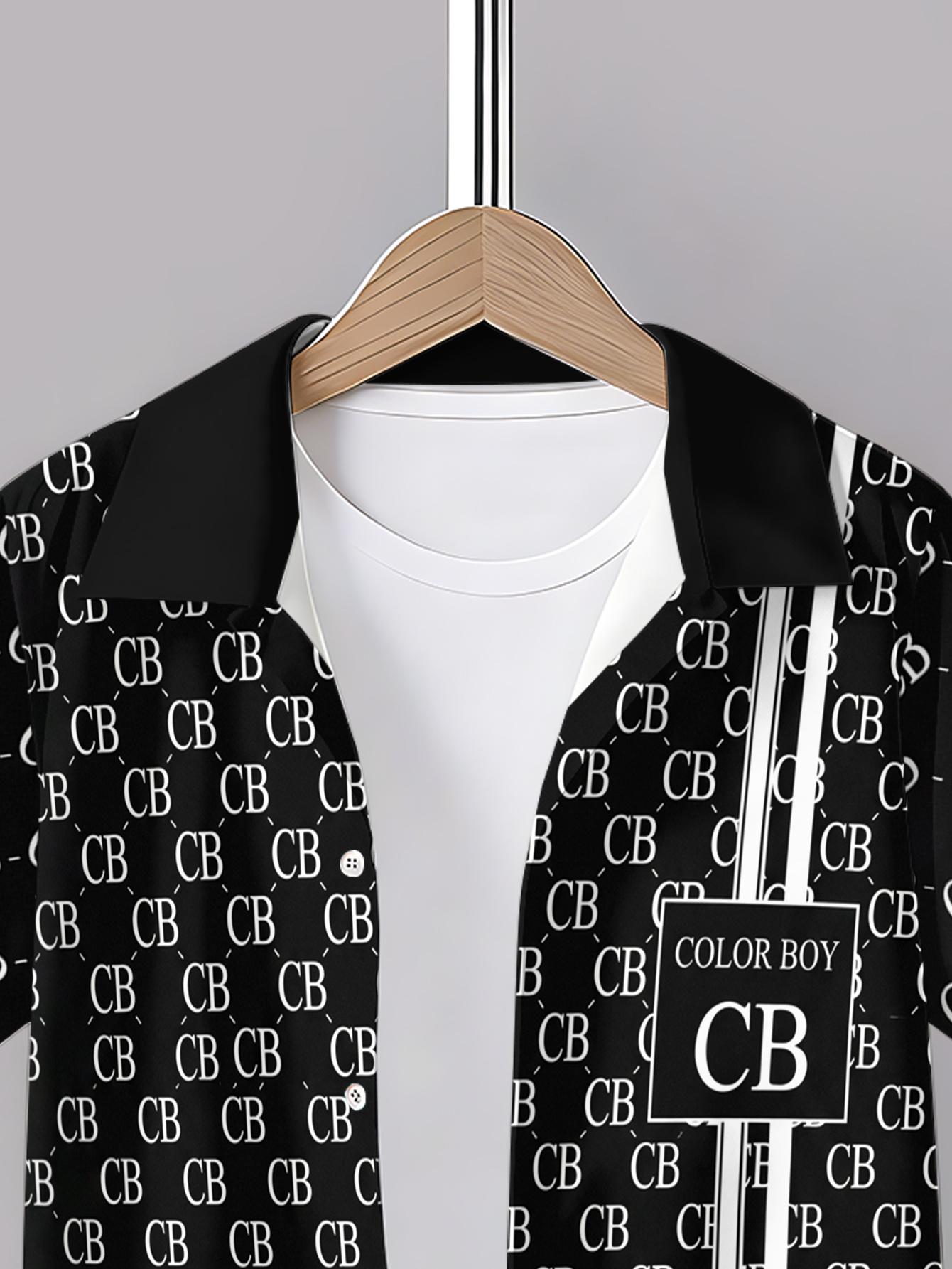 Boys' Summer Cool Short-Sleeve Shirt Set, Versatile And Suitable for Picnics And Travel Outfits for Boys. The Shirt Paired with Shorts Design Is Perfect for Boys' Daily Casual And Comfortable Wear on Campus During Summer, for Outdoor, for Teenager - Image 4