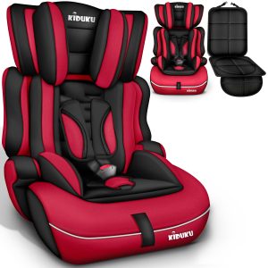 KIDUKU® Child Car Seat 9-36 kg (1-12 Years) with Seat Pad - ECE R129/03 Car Seat, Group 1/2/3, 3-Point Safety Harness, Adjustable Headrest