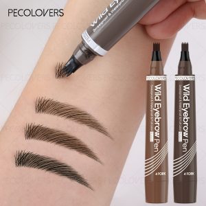 Smart-Tip Defining Brow Artist - Weather-Responsive 12H Wear, Multi-Point Ultra-Fine Micro-Blade Tip, Matte Oil-Absorbing Longwear, Natural Hair-Like Definition, Portable Makeup Bag - Luxury Brow Sculpting Pen