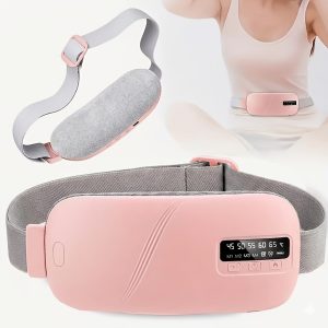 Portable USB Charging Menstrual Heating Pad Menstrual Abdomen And Waist Heating Massage Pad Electric Heating Belt for Warm Waist And Warm Abdomen Portable Heating Belt, Vibration Massage Waist Belt