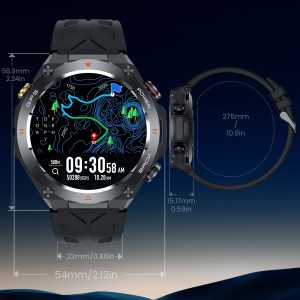 650mAh for Men and Women, GPS Outdoor with Altitude, Barometric Pressure, Compass Function, IPX8, 100+ Sports Modes, Wireless Calling