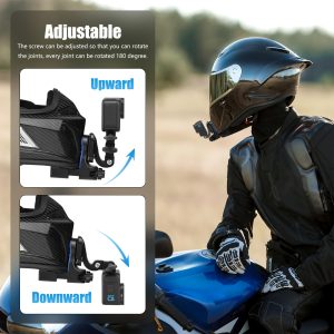 This Action Camera Helmet Mount Features a 360-Degree Rotating Quick-Release Base And Numerous Additions, Allowing for Both Horizontal And Vertical Shooting. It Maximizes Video Quality Retention Without Compromising The Footage