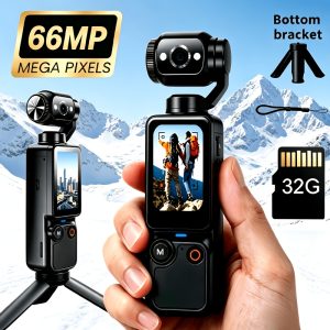 4K HD Sports Camera, Equipped with a 100MP AF Autofocus Lens and a 180° Flip Lens. Features a Built-in Fill Light and a 1.9-inch Large Screen for Intuitive Operation. Stable 2000mAh Battery Life, with a 1410 Single-unit Speaker and Built-in