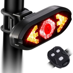 Smart Bike Tail Light USB Rechargeable Bicycle Turn Signal Bike Light Safety Warning Rear Light Bicycle Alarm Night Riding Mountain