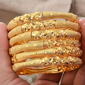 Ramadan 1pc Women'S Stylish Open Cuff Bracelet, European And American Jewelry, Luxurious Ethnic Style Open Cuff Bracelet for Brides