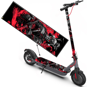 1pc 2D PLANE Cool Eastern Warrior Pattern Scooter Stickers, Skateboard Stickers, Skateboard Deck Stickers, Cool Skateboard Additions, Non-Slip PVC Stickers Easy to Install