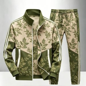 New Men'S Sports Suit, Stand-Up Collar Zipper Sports Top And Drawstring Trousers Two-Piece Set, Casual And Loose Fit, Fitness, Running, Commuting, Outdoor Outings, Travel, Vacation, And Other Scenes